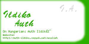 ildiko auth business card